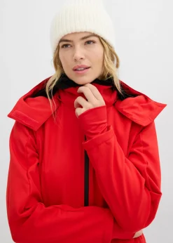 Traje de esquí de softshell con forro cálido y material impermeable