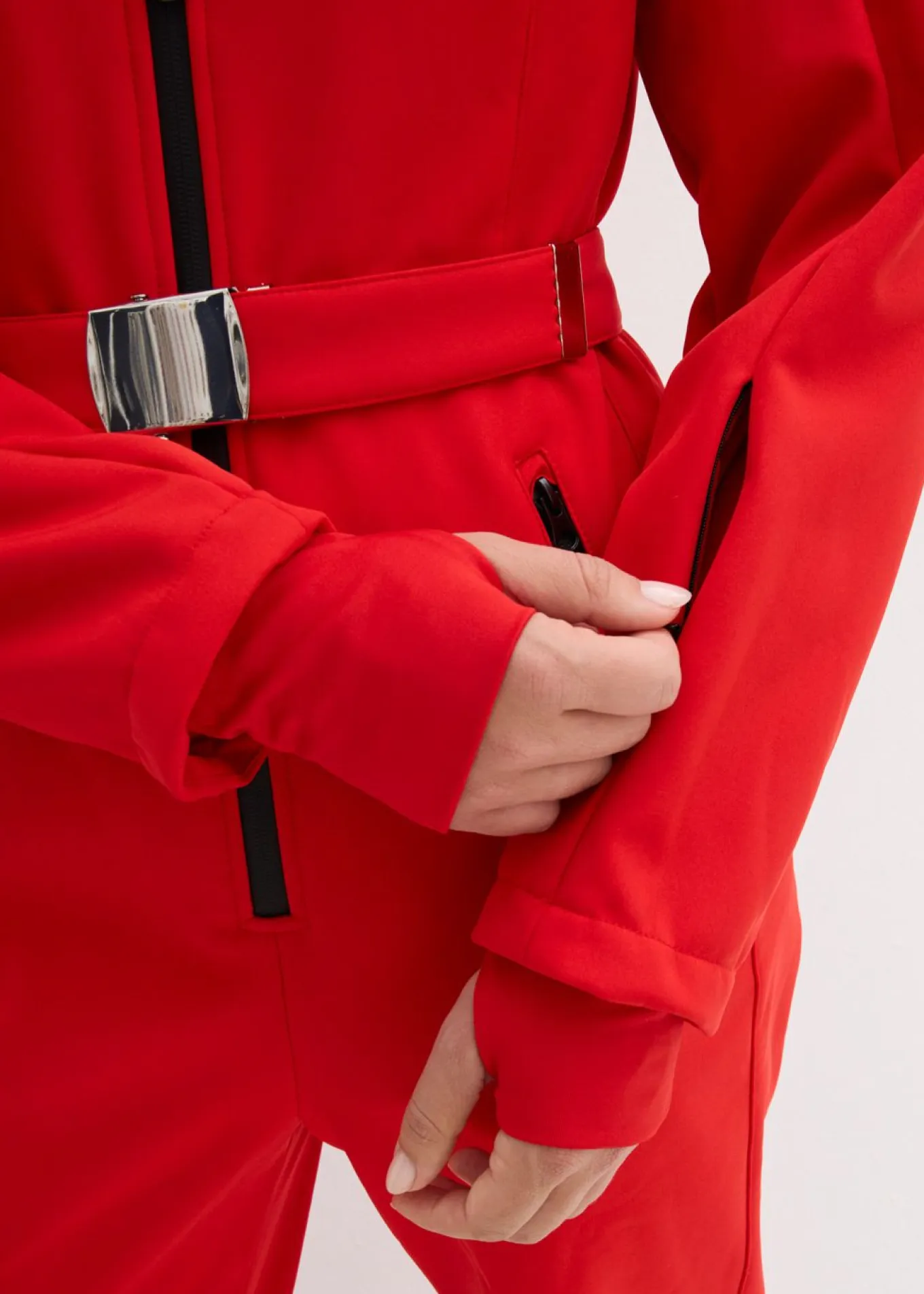 Traje de esquí de softshell con forro cálido y material impermeable
