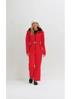 Traje de esquí de softshell con forro cálido y material impermeable