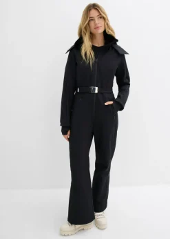Traje de esquí de softshell con forro cálido y material impermeable