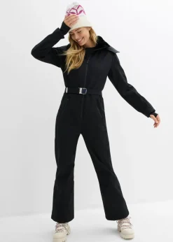 Traje de esquí de softshell con forro cálido y material impermeable