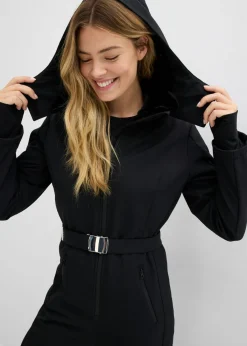 Traje de esquí de softshell con forro cálido y material impermeable