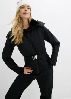 Traje de esquí de softshell con forro cálido y material impermeable