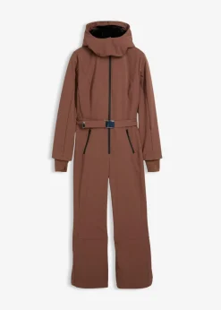 Traje de esquí de softshell con forro cálido y material impermeable