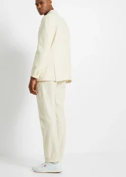 Traje de mezcla de lino ligero, regular fit (2 piezas)
