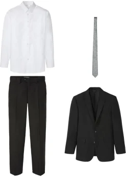 Traje (4 piezas) con camisa y corbata, regular fit