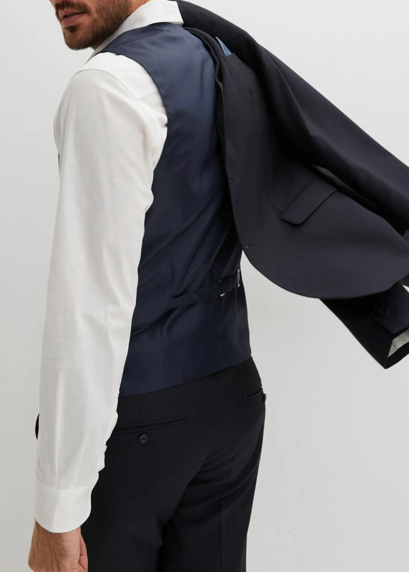 Traje (4 piezas) con chaleco y corbata, slim fit