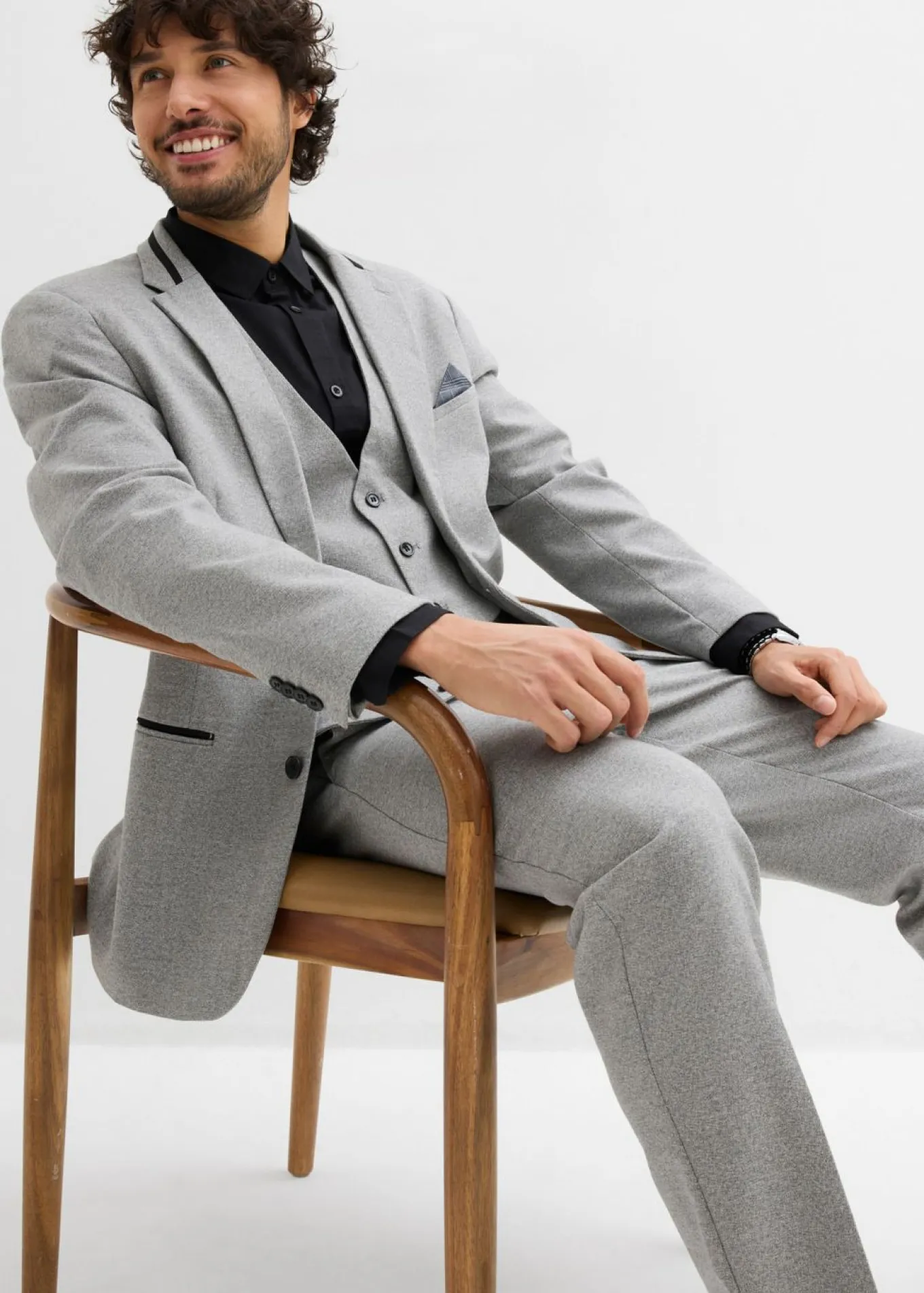 Traje (3 piezas) con chaleco, regular fit