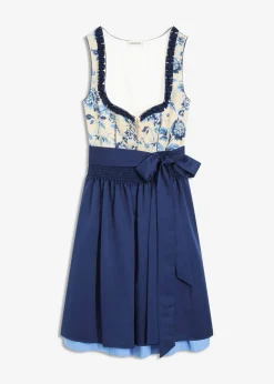 Traje tirolés con delantal bordado (2 piezas)