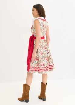Traje tirolés con delantal bordado (2 piezas)