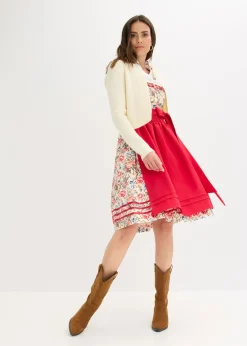 Traje tirolés con delantal bordado (2 piezas)