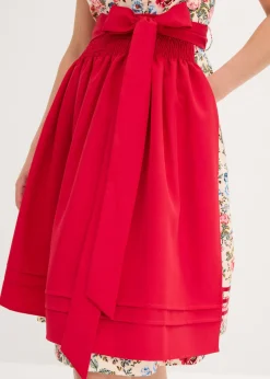 Traje tirolés con delantal bordado (2 piezas)