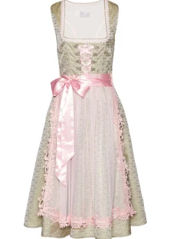 Traje tirolés con perlas (2 piezas)