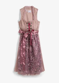 Traje tirolés y delantal (2 piezas)