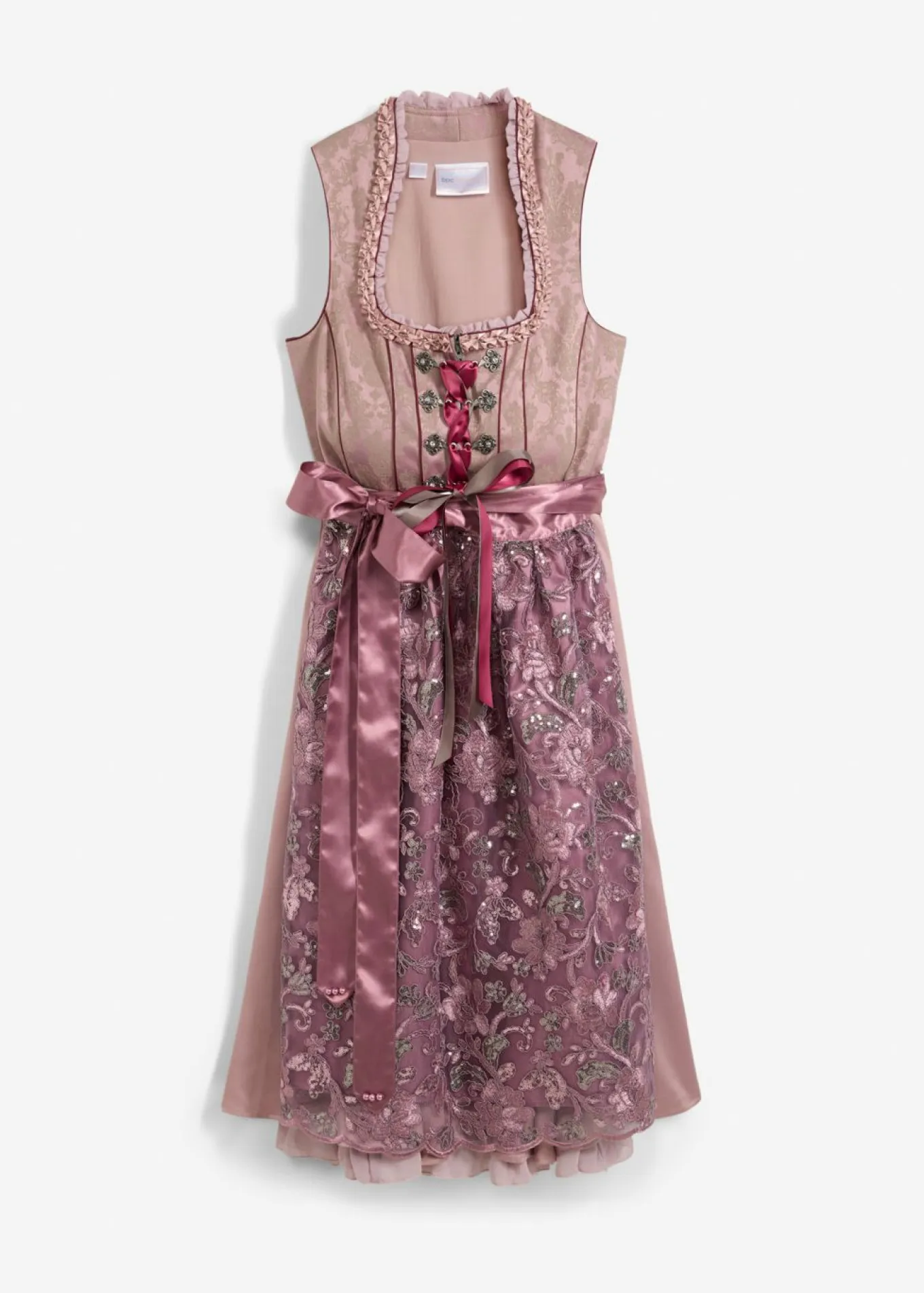 Traje tirolés y delantal (2 piezas)