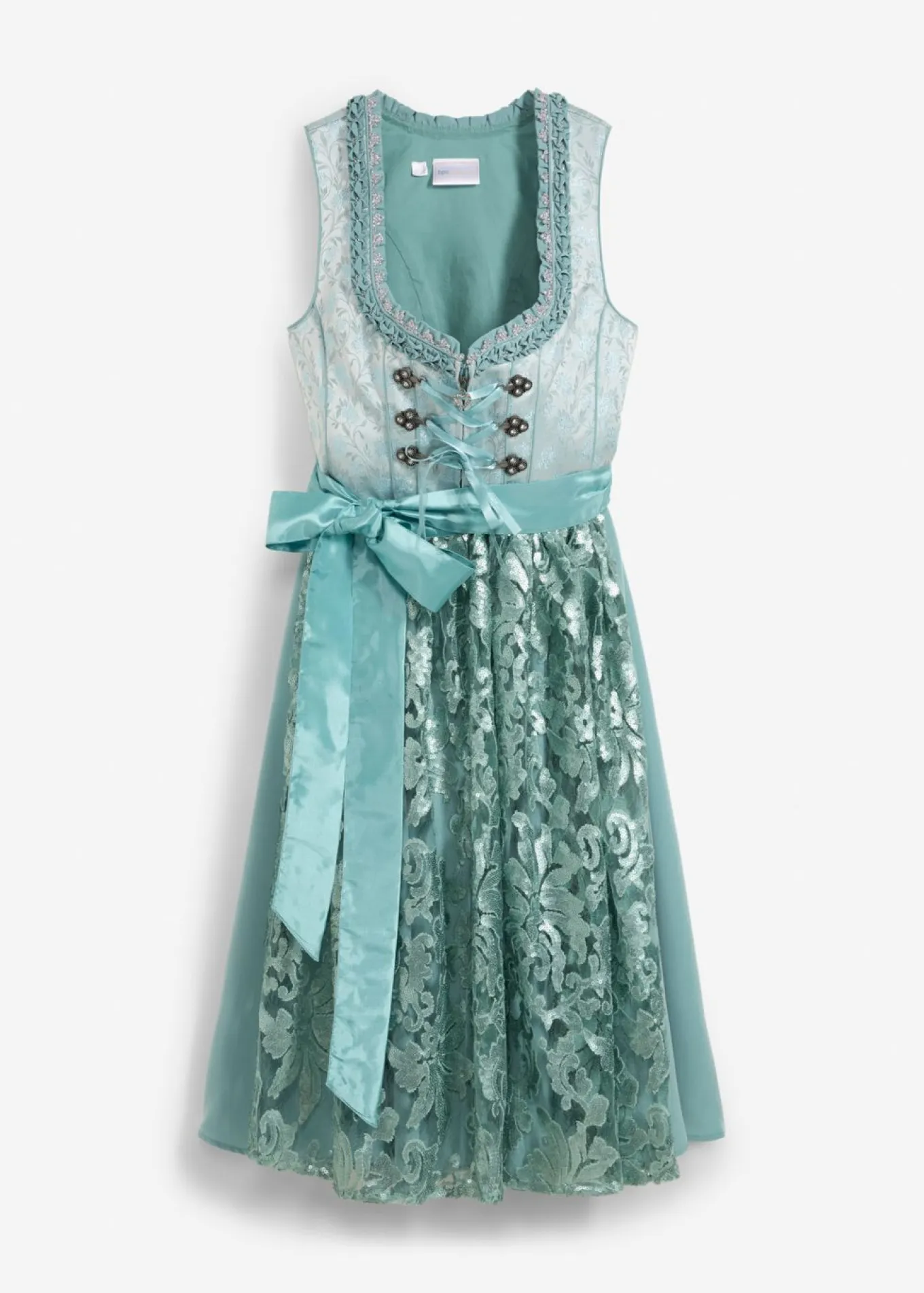 Traje tirolés y delantal (2 piezas)