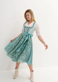 Traje tirolés y delantal (2 piezas)