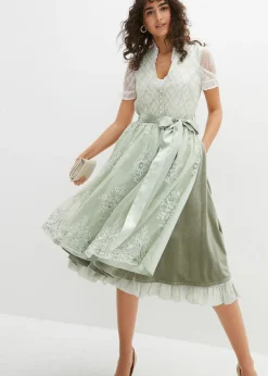 Traje tirolés y delantal (2 piezas)