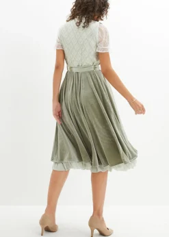 Traje tirolés y delantal (2 piezas)