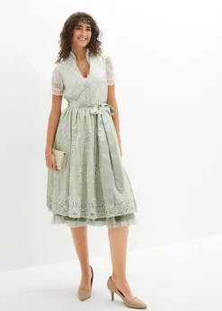 Traje tirolés y delantal (2 piezas)