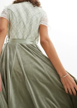 Traje tirolés y delantal (2 piezas)