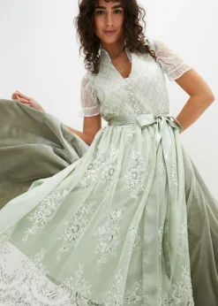 Traje tirolés y delantal (2 piezas)