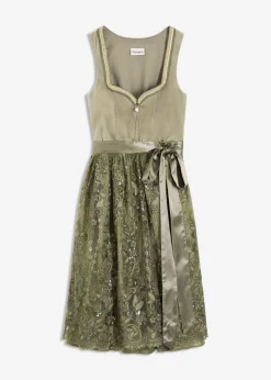 Traje tirolés y delantal (2 piezas)
