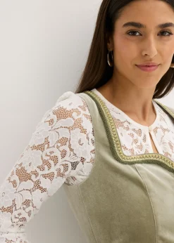 Traje tirolés y delantal (2 piezas)