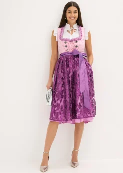 Traje tirolés y delantal (2 piezas)