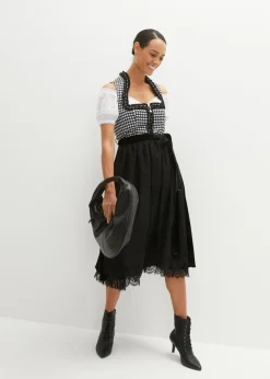 Traje tirolés y delantal (2 piezas)