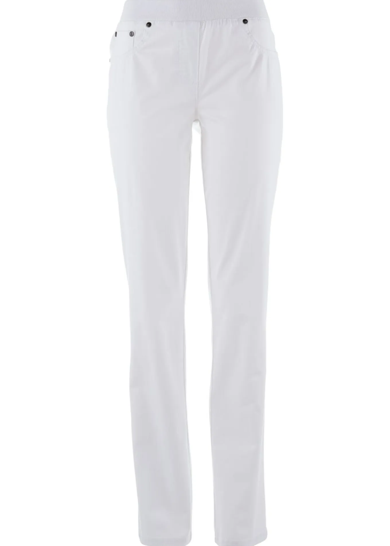 Treggings de sarga de mezcla de algodón elástica