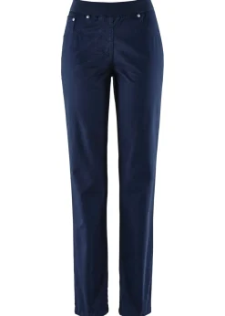 Treggings de sarga de mezcla de algodón elástica