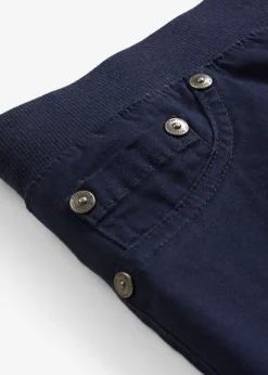 Treggings de sarga de mezcla de algodón elástica