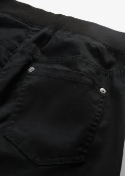 Treggings de sarga de mezcla de algodón elástica