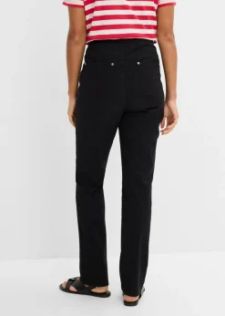 Treggings de sarga de mezcla de algodón elástica
