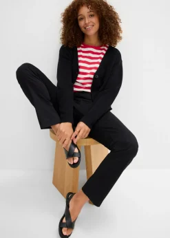 Treggings de sarga de mezcla de algodón elástica