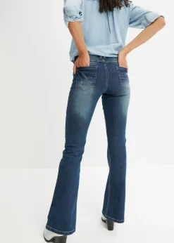 Vaquero bootcut con efecto descolorido