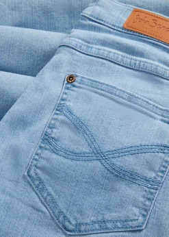Vaquero de pernera ancha, mid waist, elástico