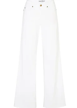 Vaquero de pernera ancha, mid waist, elástico