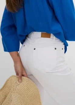 Vaquero de pernera ancha, mid waist, elástico