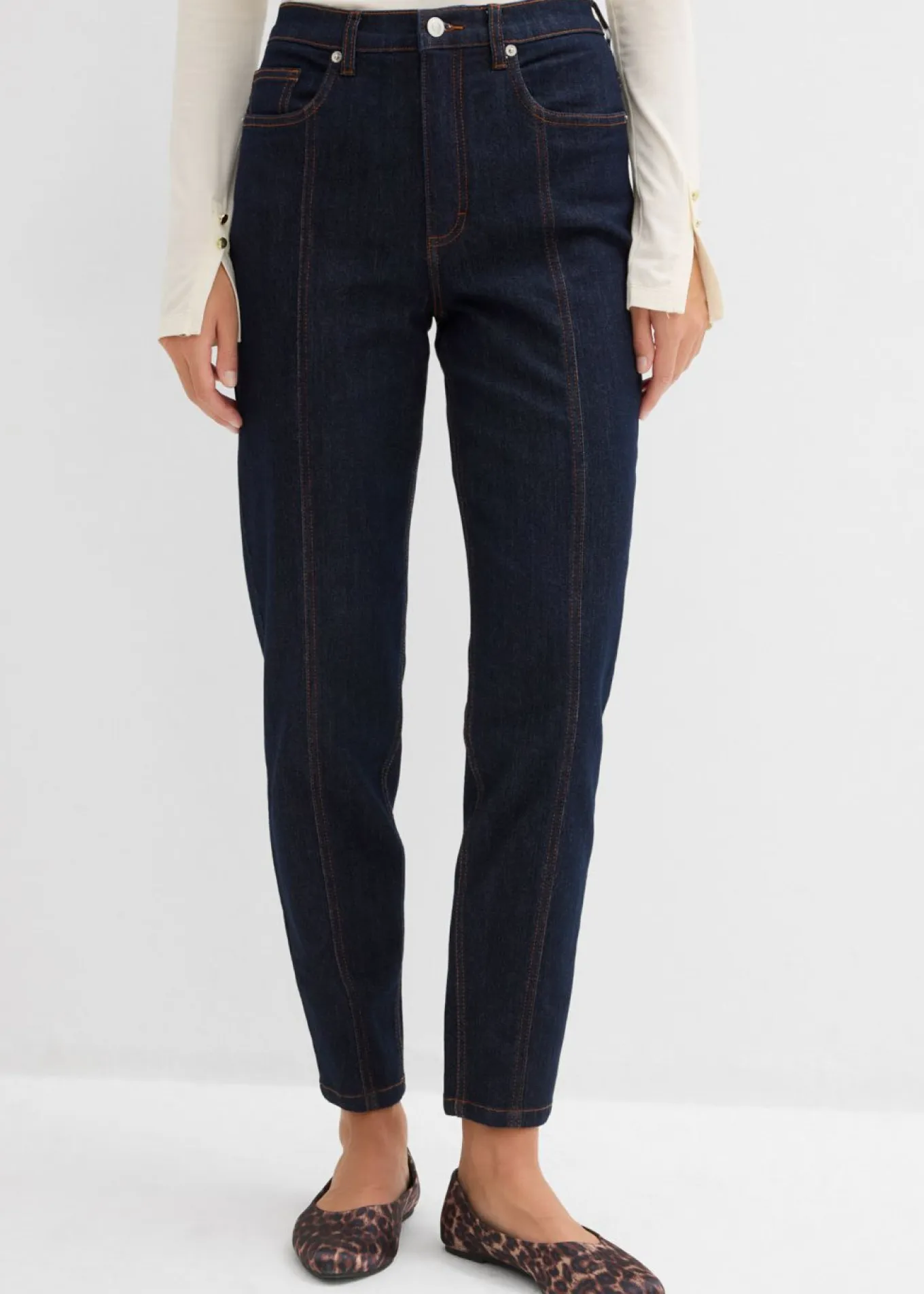 Vaquero mom, high waist, elásticos