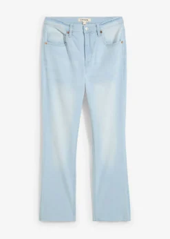 Vaqueros acampanados, high waist, cropped
