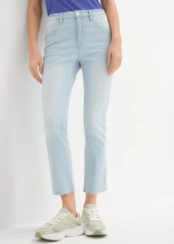 Vaqueros acampanados, high waist, cropped