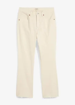 Vaqueros acampanados, high waist, cropped