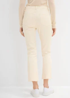 Vaqueros acampanados, high waist, cropped