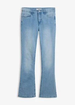 Vaqueros acampanados, mid waist, elásticos