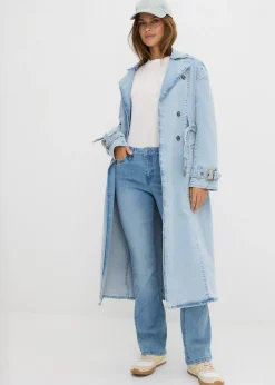 Vaqueros acampanados, mid waist, elásticos