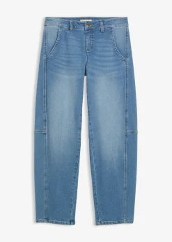 Vaqueros barrel, mid waist