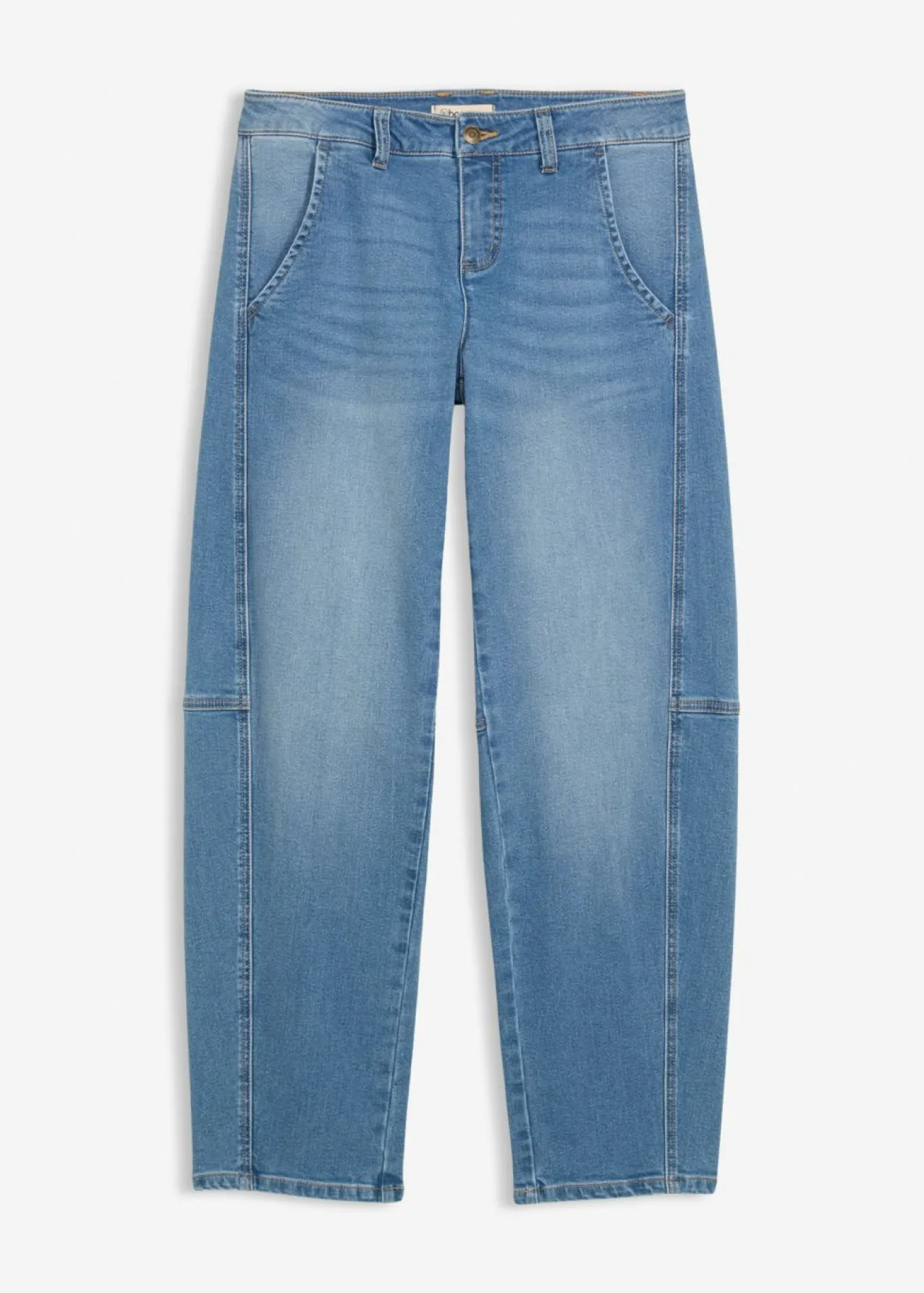 Vaqueros barrel, mid waist