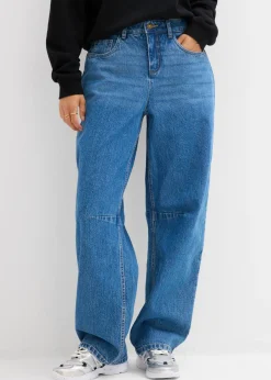 Vaqueros barrel, mid waist